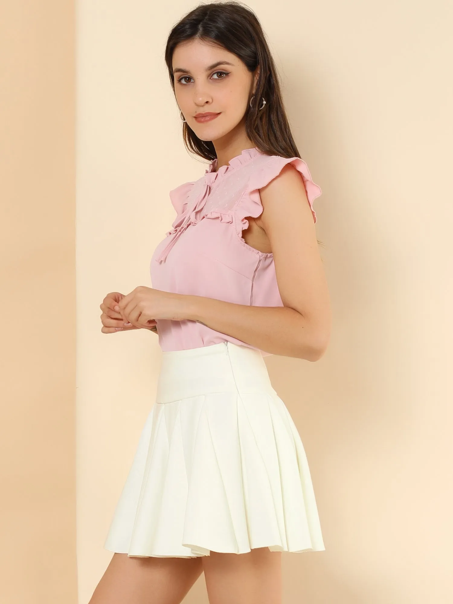 A-Line Mini Pleated Halloween Cosplay Flare Skater Skirt sold by Allegra K product image thumbnail 3