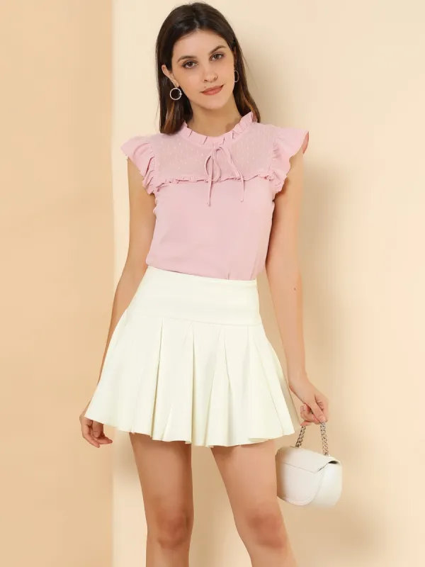 A-Line Mini Pleated Halloween Cosplay Flare Skater Skirt sold by Allegra K