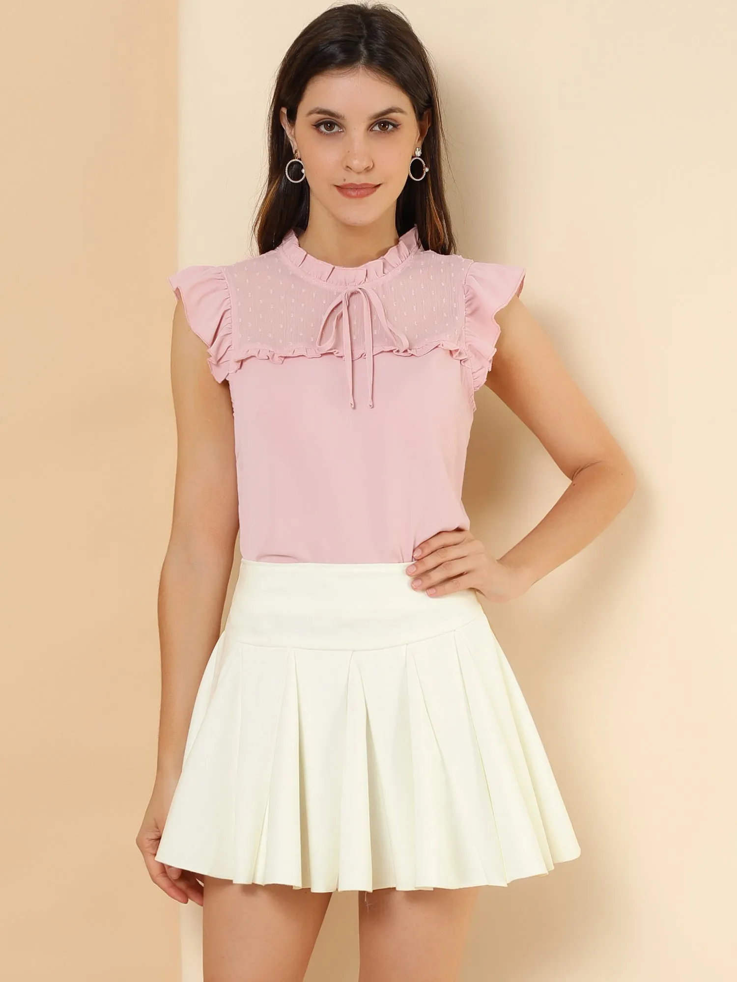 A-Line Mini Pleated Halloween Cosplay Flare Skater Skirt sold by Allegra K product image thumbnail 2