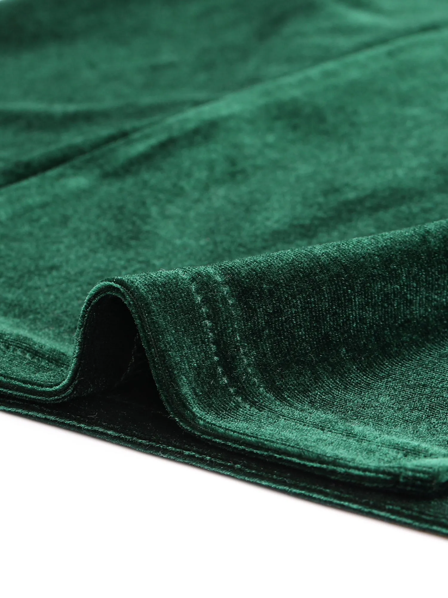 Velvet Square Neck Long Sleeve Split Bodycon Cocktail Midi Dress sold by Allegra K product image thumbnail 4