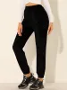 Drawstring Elastic Waist Pants Casual Velvet Jogger sold by Allegra K
