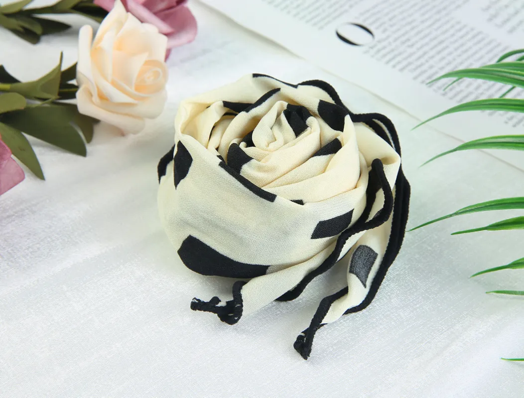 Geometric Stripe Printed Triangle Head Wrap Neck Scarves Neckerchief sold by Allegra K