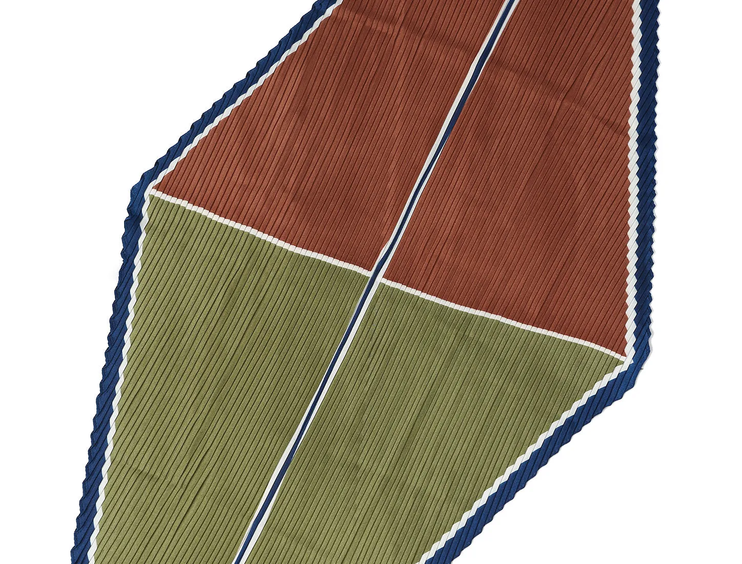 Retro Pleated Color Block Rhombus Head Neck Scarf Scarves Neckerchief sold by Allegra K product image thumbnail 5