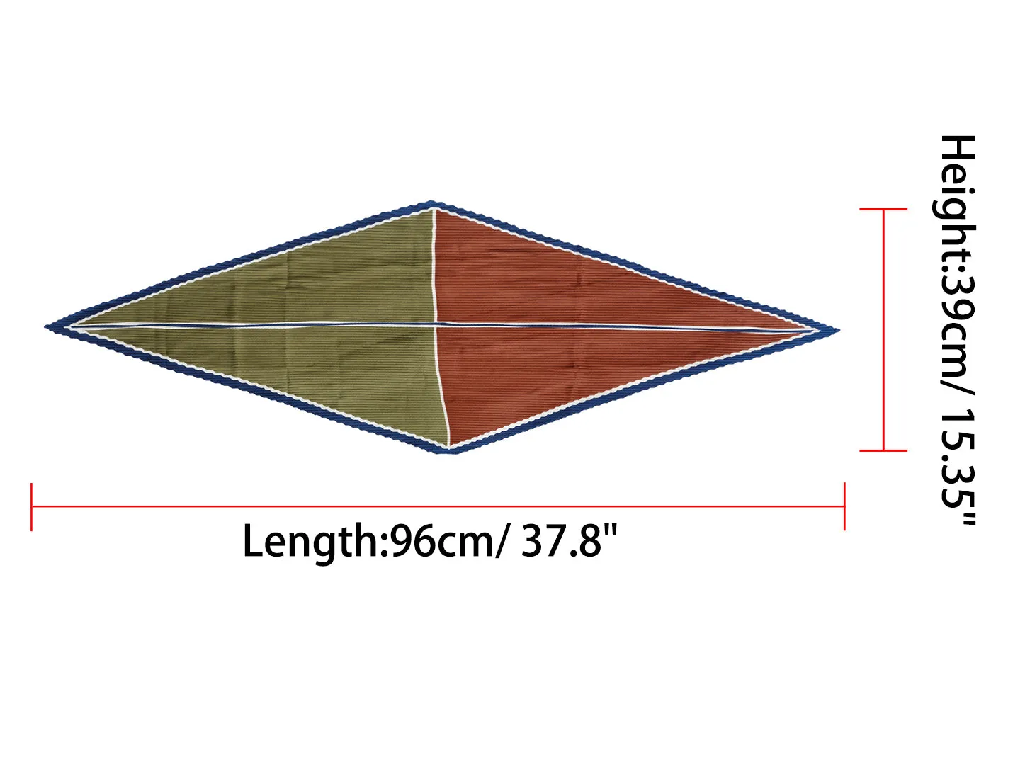 Retro Pleated Color Block Rhombus Head Neck Scarf Scarves Neckerchief sold by Allegra K product image thumbnail 3