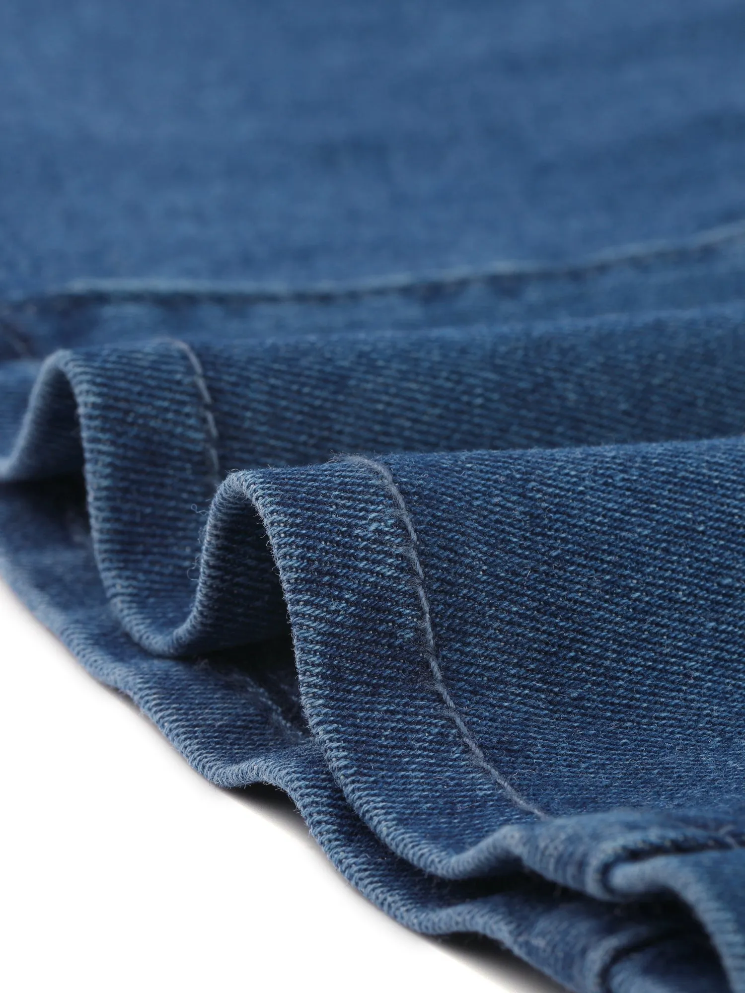 High Waisted A-Line Flared Casual Denim Midi Jean Skirt sold by Allegra K product image thumbnail 4