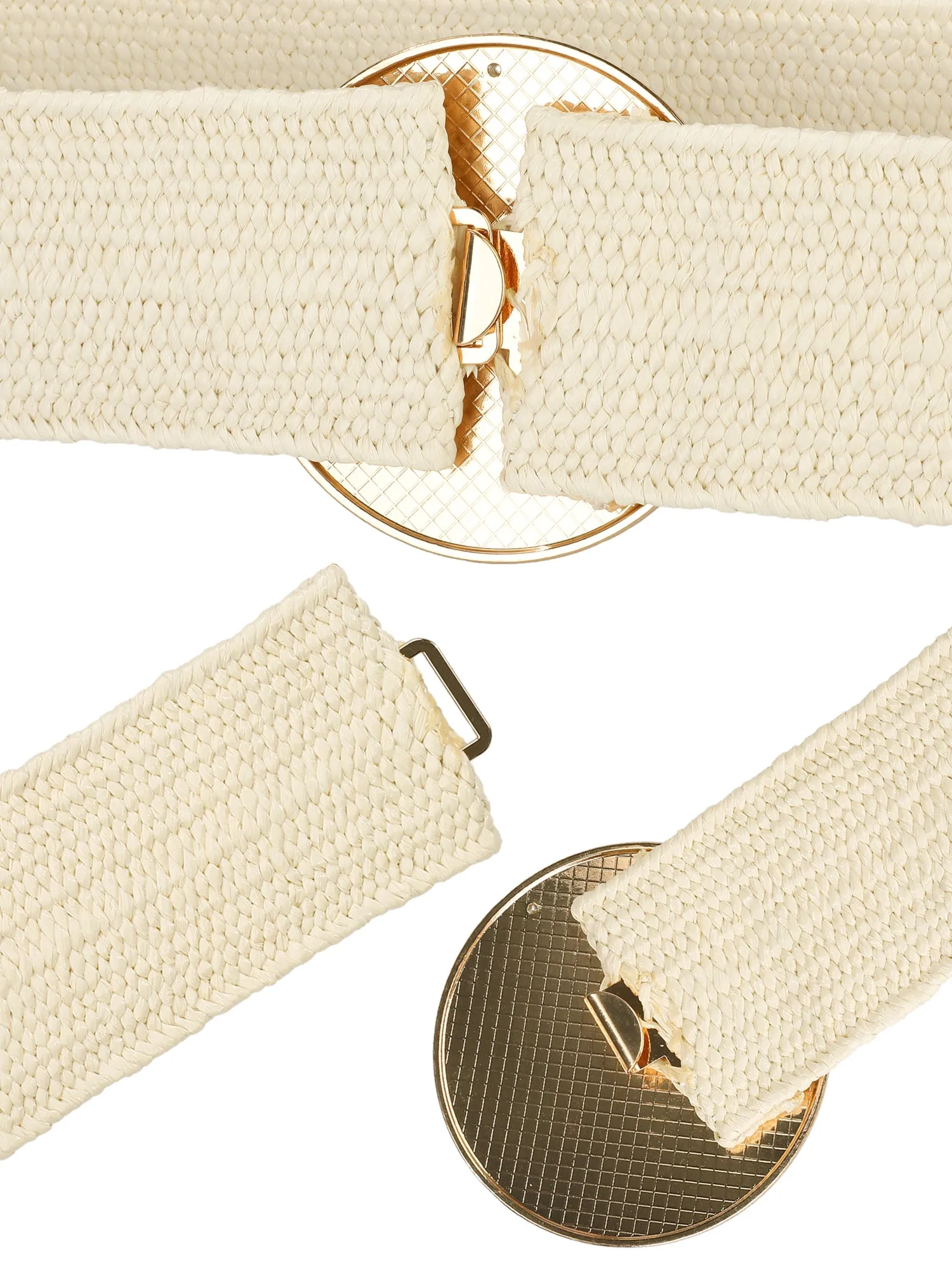 Elastic Wide Waist Dress Hook Buckle Braided Belts sold by Allegra K product image thumbnail 2