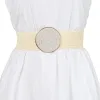 Elastic Wide Waist Dress Hook Buckle Braided Belts sold by Allegra K