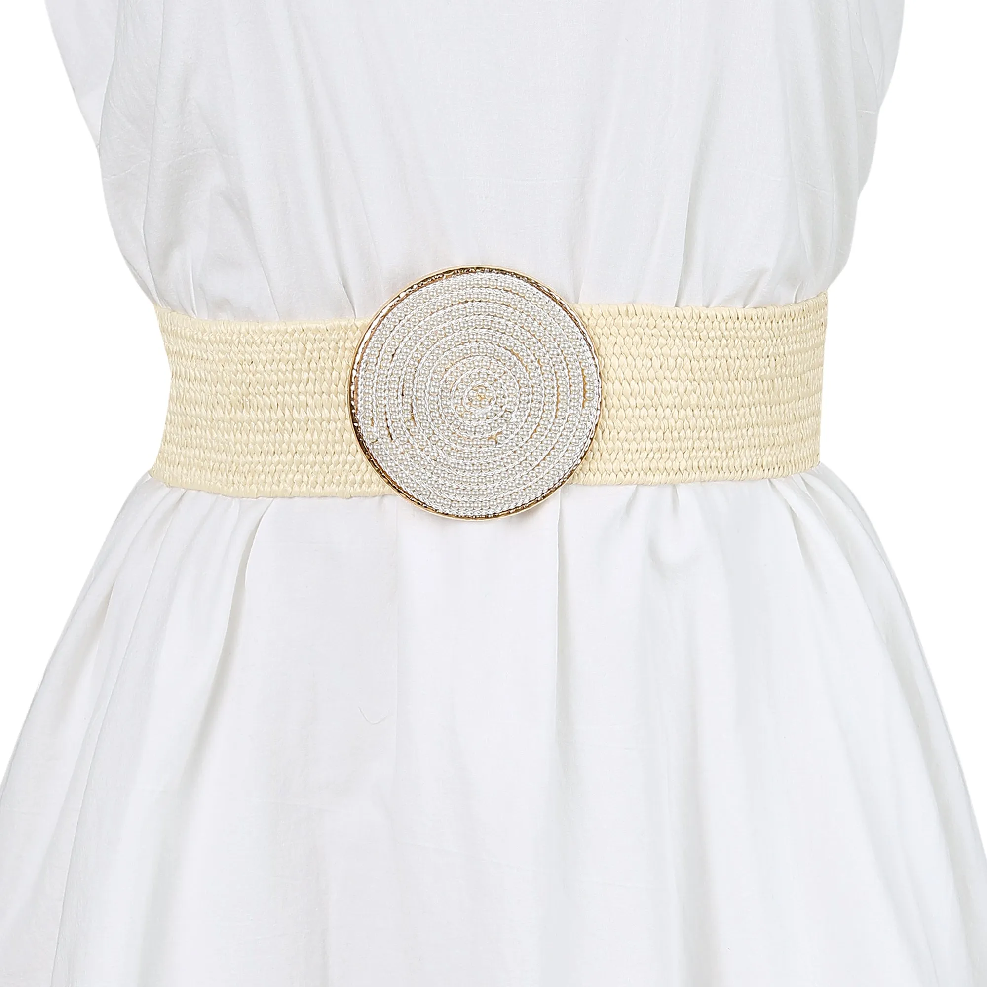 Elastic Wide Waist Dress Hook Buckle Braided Belts sold by Allegra K product image thumbnail 5