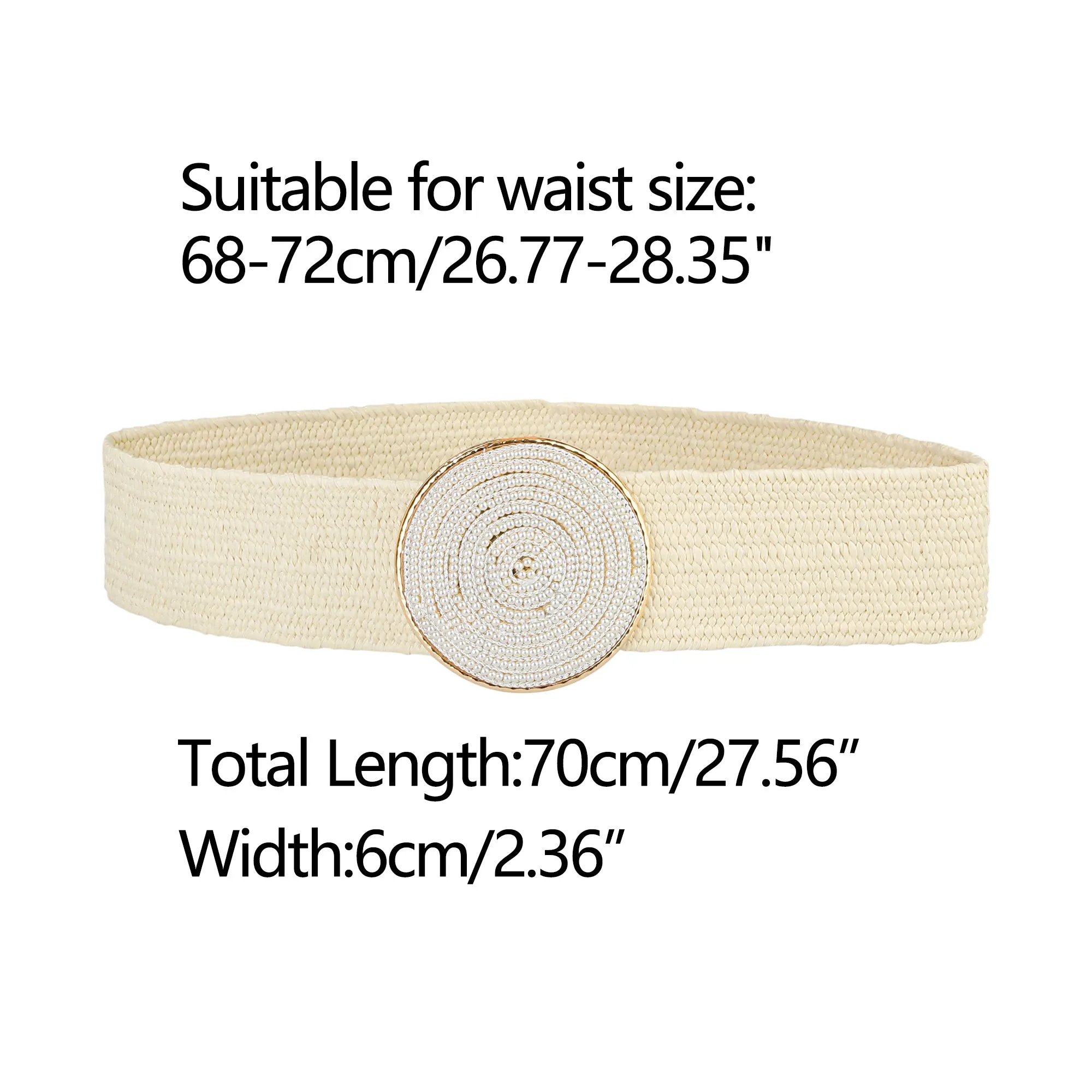 Elastic Wide Waist Dress Hook Buckle Braided Belts sold by Allegra K product image thumbnail 4