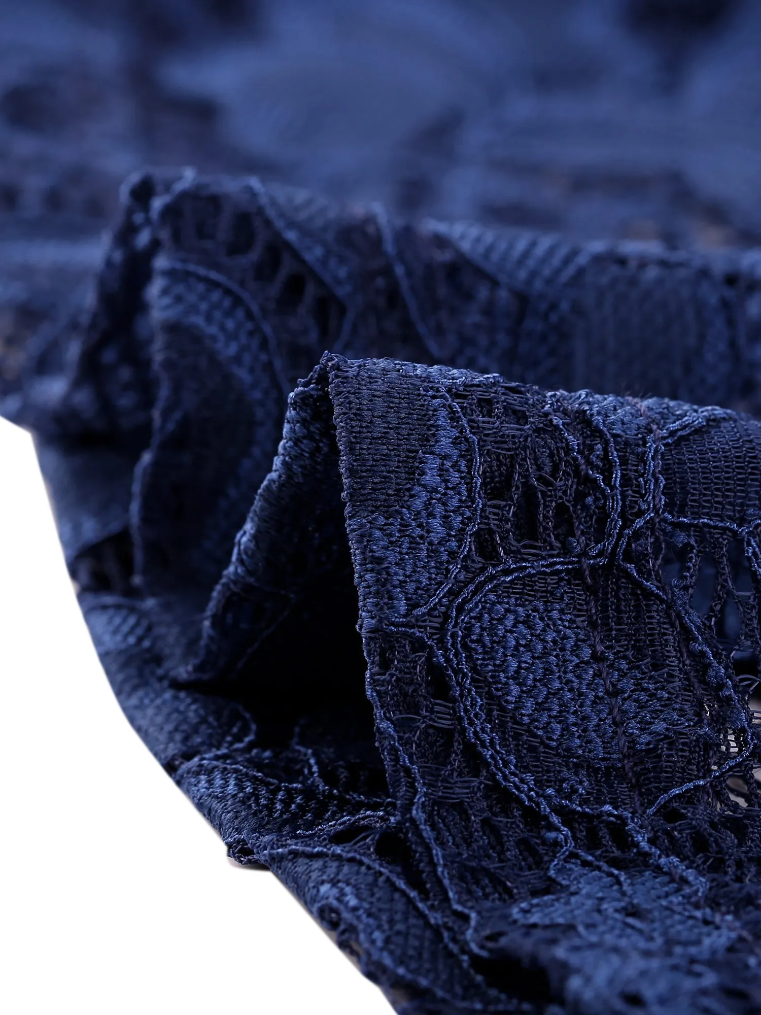 Elegant Fishtail Dresses 3/4 Sleeve Evening Cocktail Lace Dress sold by Allegra K product image thumbnail 5