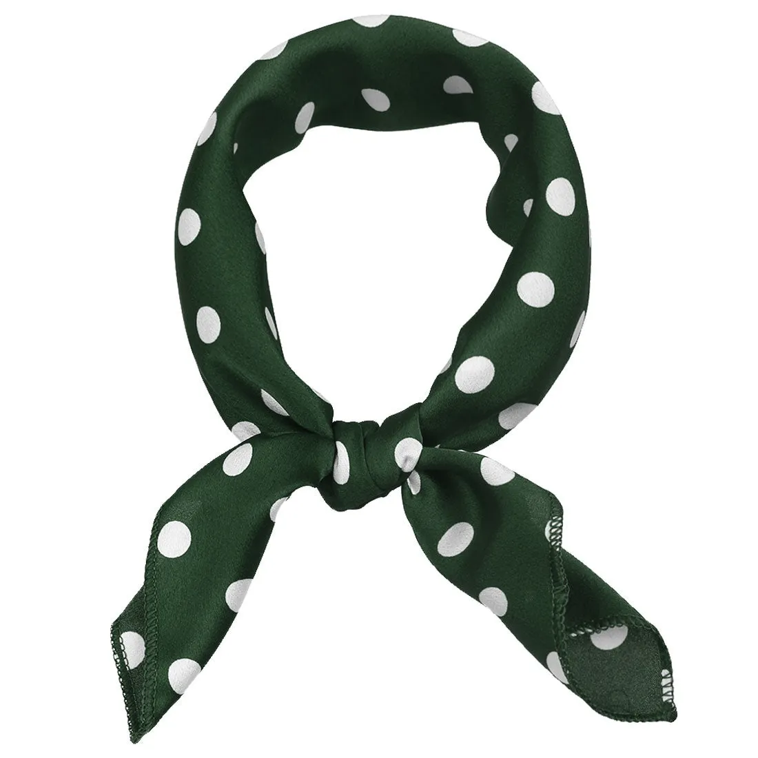 Retro Polka Dots Square Scarf Head Neck Scarves Kerchief Neckerchief sold by Allegra K