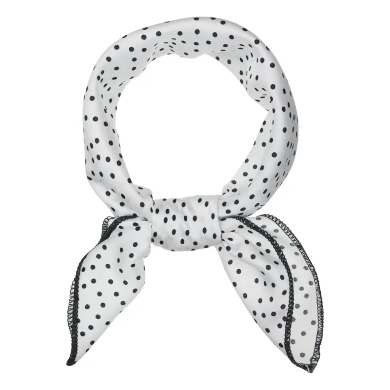 Polka Dot Square Small Neck Scarves Kerchief Neckerchief Headscarf sold by Allegra K