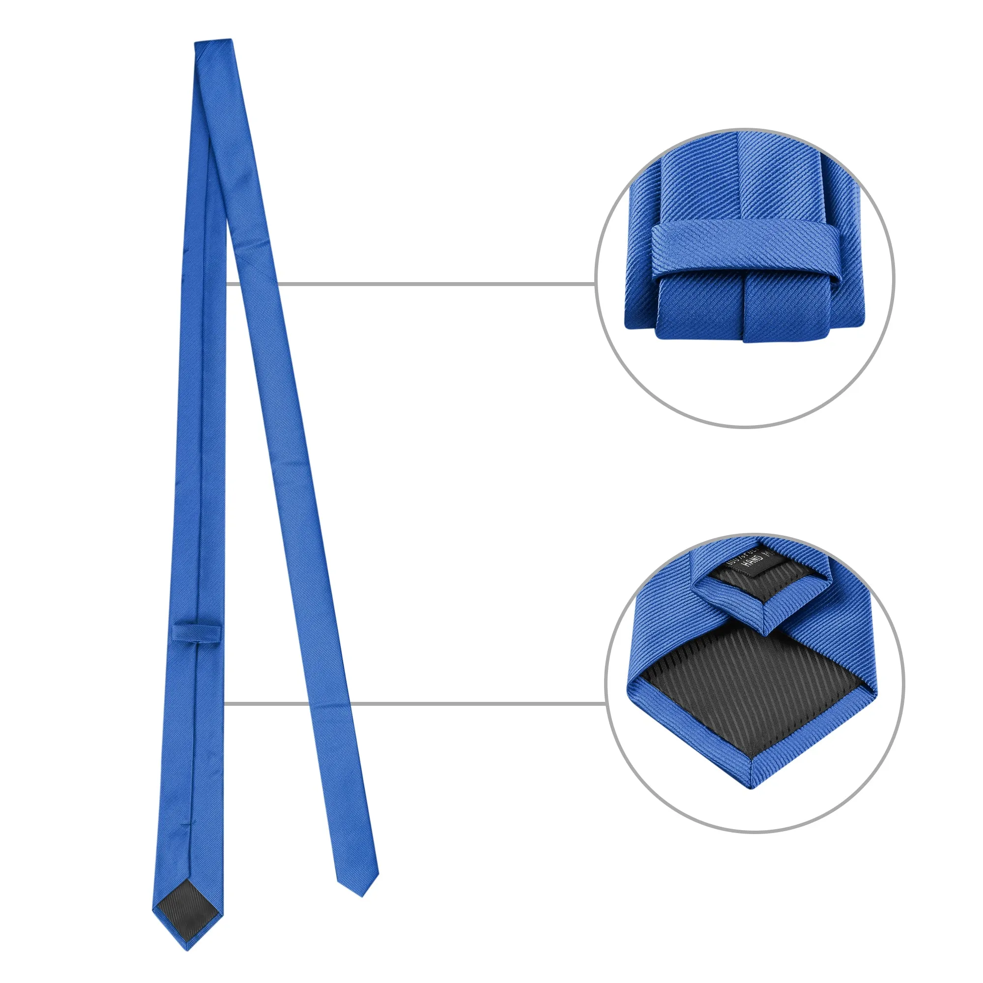 Satin Necktie Bowtie Square Solid Color Wedding Business Tie Set sold by Allegra K product image thumbnail 2