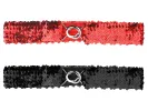 Womens Glitter Skinny Stretchy Waist Belts Sequins Decor Slim Elastic Belts 2PCS sold by Allegra K