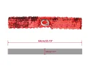 Womens Glitter Skinny Stretchy Waist Belts Sequins Decor Slim Elastic Belts 2PCS sold by Allegra K