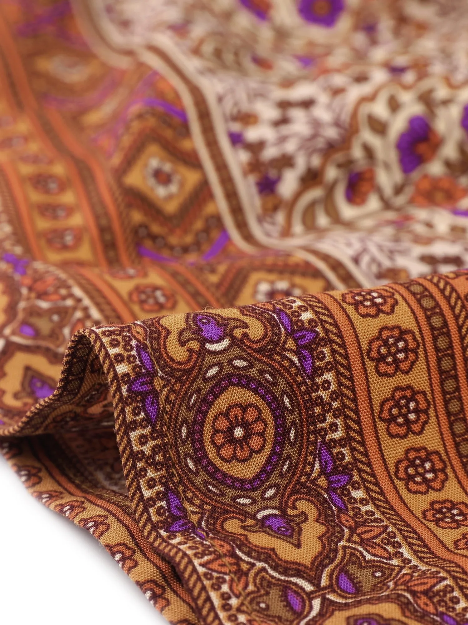 Long Sleeve V Neck Boho Casual Floral Blouse sold by Allegra K product image thumbnail 5