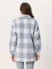 Plaid Winter Casual Jacket Two Pockets Button Front Closure Coat sold by Allegra K