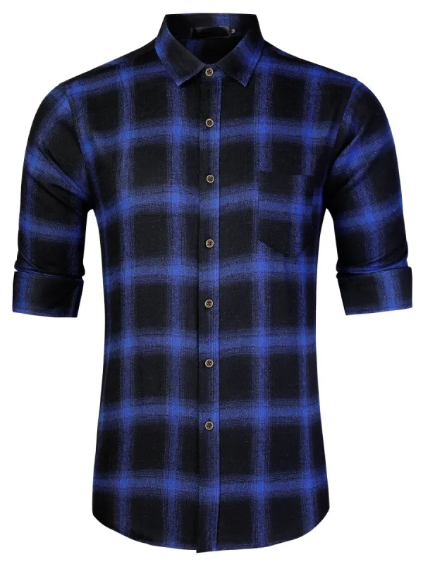 Men's Casual Long Sleeve Button Down Plaid Checked Dress Shirts sold by Allegra K