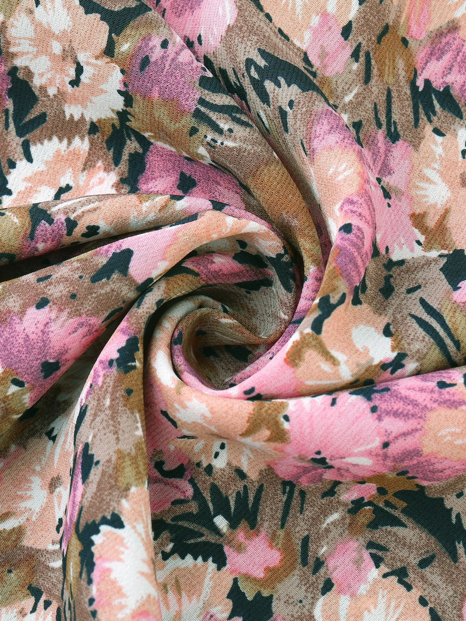 Floral Sleeveless Halter Neck Belted Elastic Waist Dress sold by Allegra K product image thumbnail 4