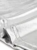 Strapless Tube Top Shiny Metallic Party Clubwear Peplum Blouse sold by Allegra K