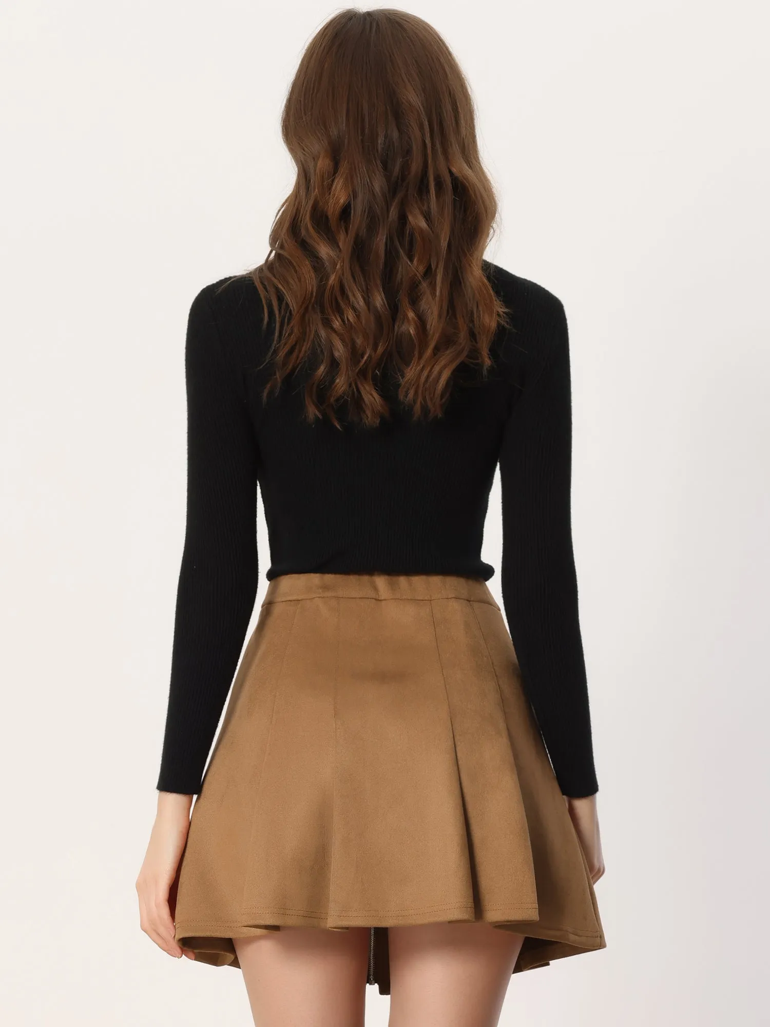 Textured Long Sleeve Mock Neck Puff Sleeve Blouse Tunic Tops sold by Allegra K product image thumbnail 4