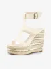 Espadrille Strappy Platform Wedges Sandals sold by Allegra K