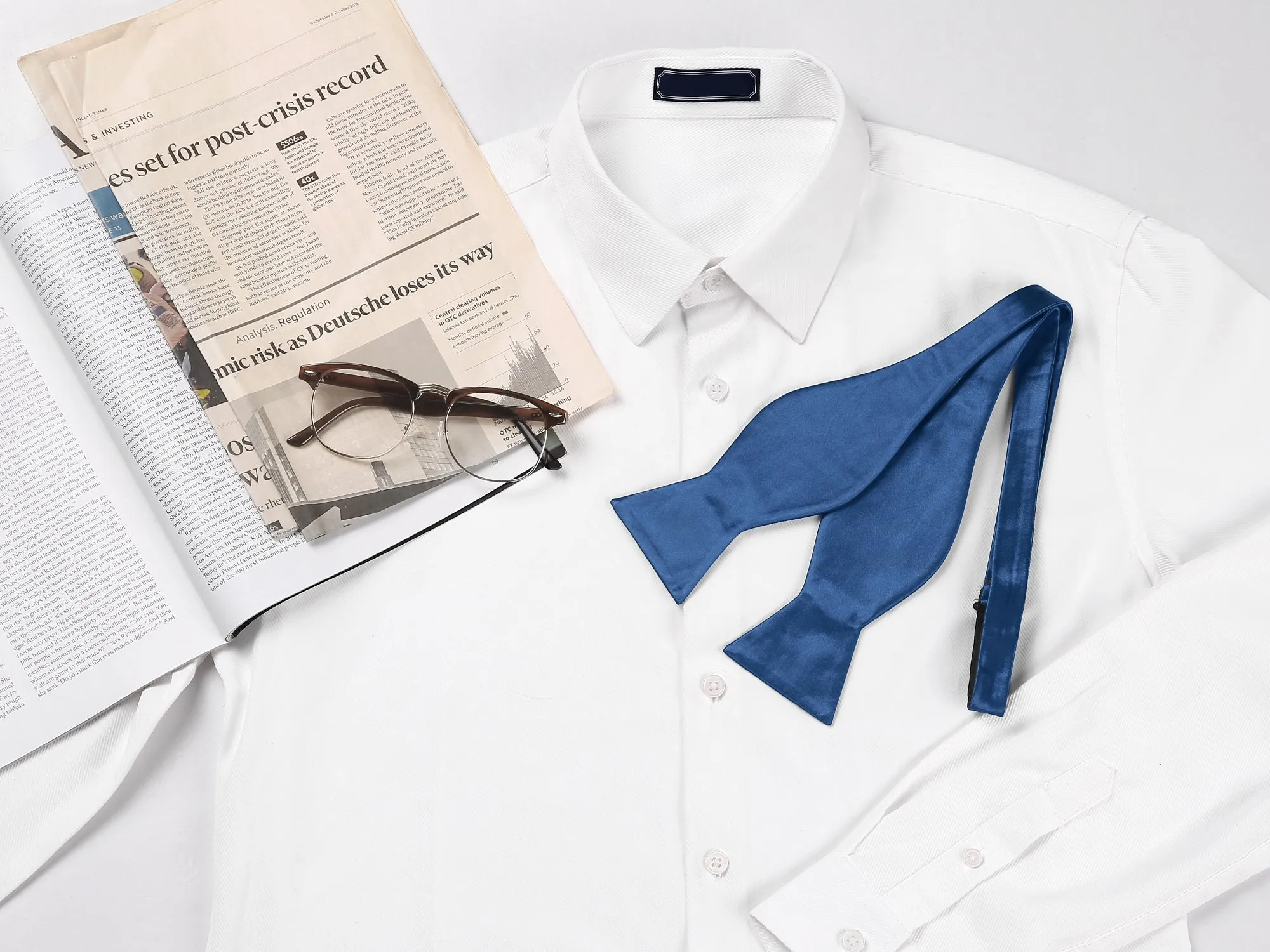 Solid Color Self-tied for Formal Wedding Party Tuxedo Bow Ties sold by Allegra K product image thumbnail 5