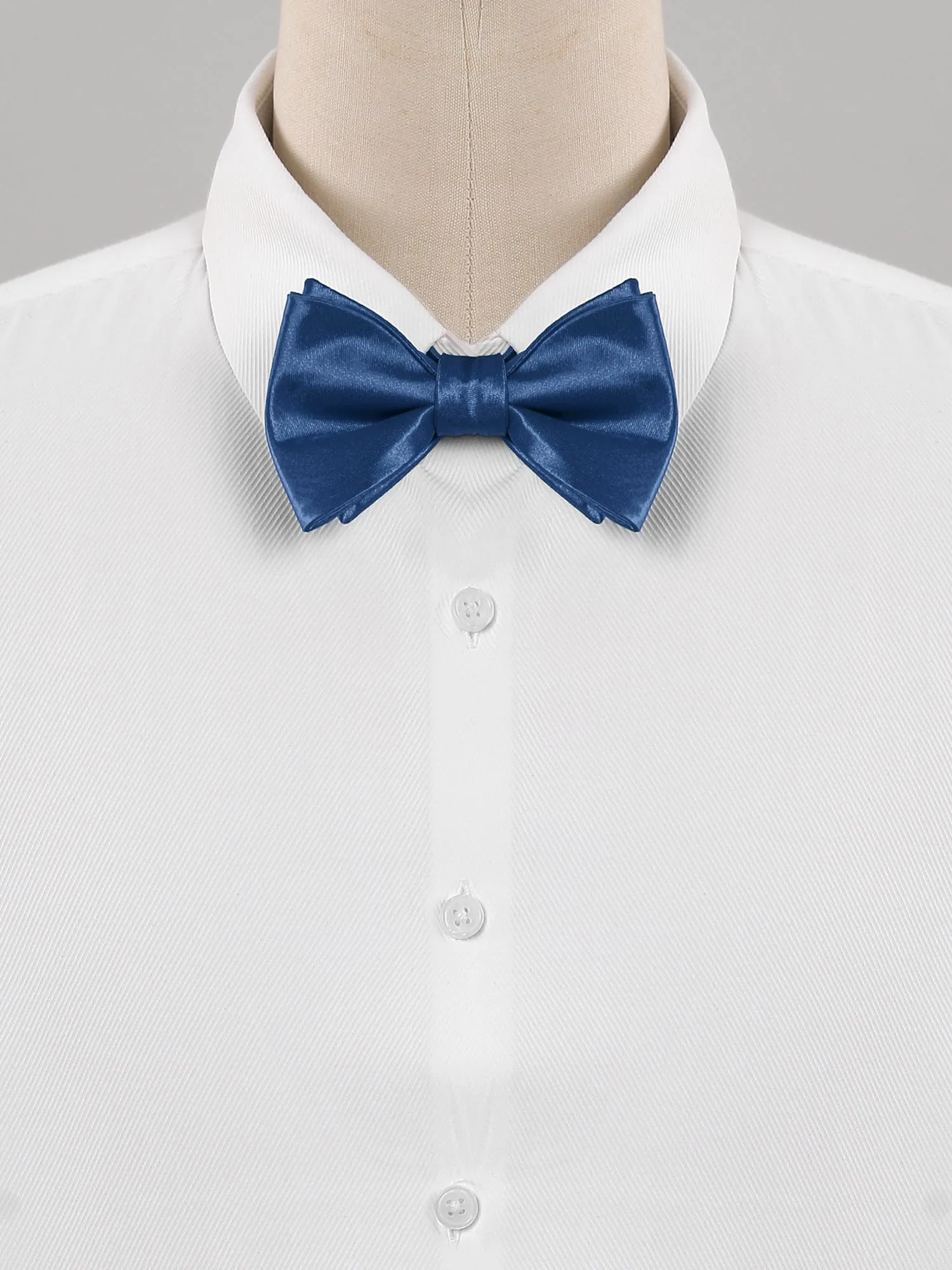 Solid Color Self-tied for Formal Wedding Party Tuxedo Bow Ties sold by Allegra K product image thumbnail 2