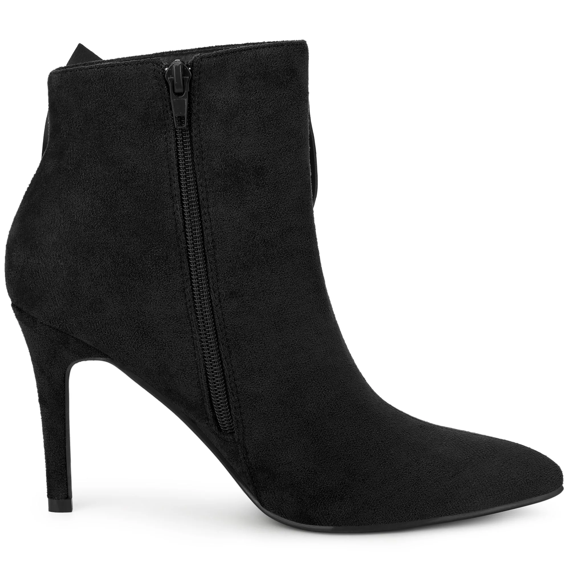 Women's Pointy Toe Bow Stiletto Heels Ankle Boots sold by Allegra K product image thumbnail 5