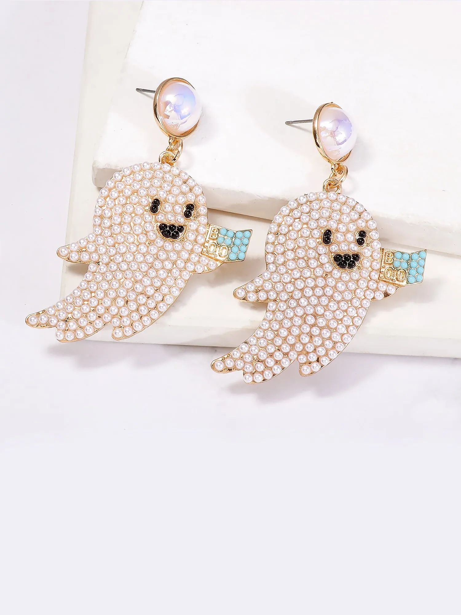 Halloween Ghost Faux Rhinestone Drop Earrings sold by Allegra K product image thumbnail 5