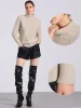 Turtle Neck Long Sleeve Ribbed Stretch Winter Pullover Sweater sold by Allegra K