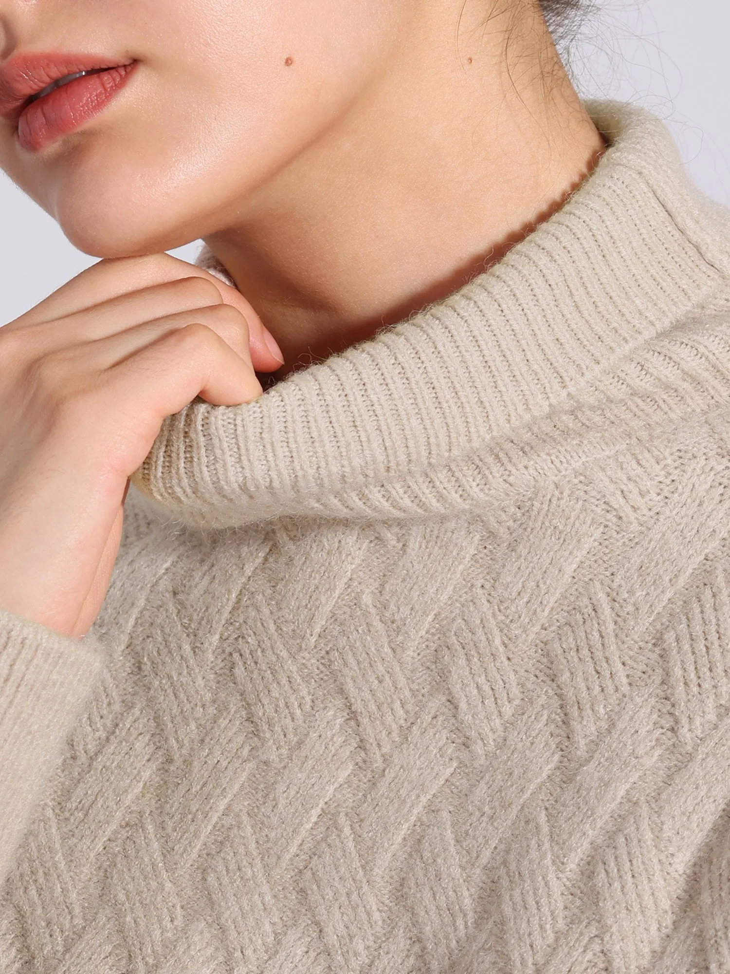 Turtle Neck Long Sleeve Ribbed Stretch Winter Pullover Sweater sold by Allegra K product image thumbnail 4