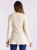 Long Sleeve Split Hem Crew Neck Textured Tunic Top sold by Allegra K
