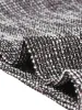 Tweed Zipper Back Long Sleeve Crew Neck Elegant Blouse sold by Allegra K