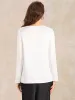 Square Neck Solid Long Sleeve Loose Satin Blouse sold by Allegra K
