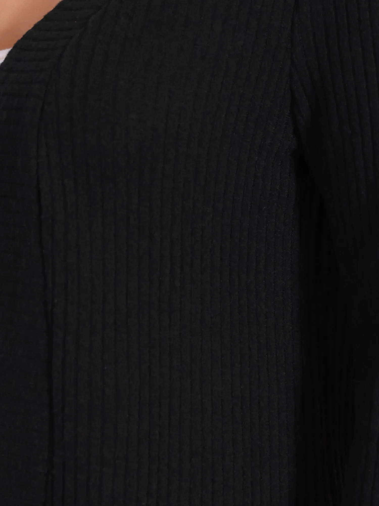 Open Front 3/4 Sleeves Knit Casual Cropped Cardigan sold by Allegra K product image thumbnail 4