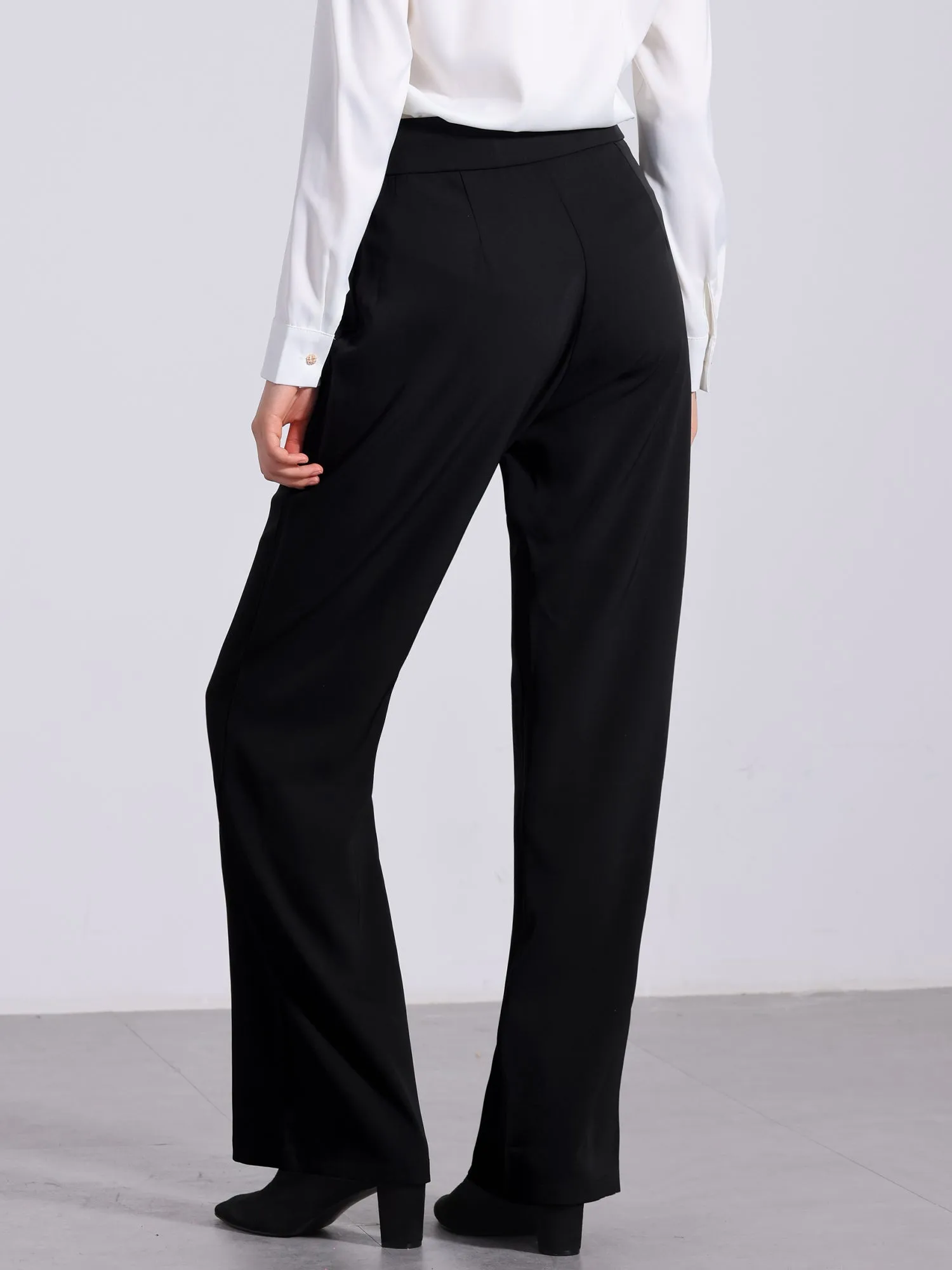 Straight Leg High Waisted Office Business Slacks Pants sold by Allegra K product image thumbnail 3