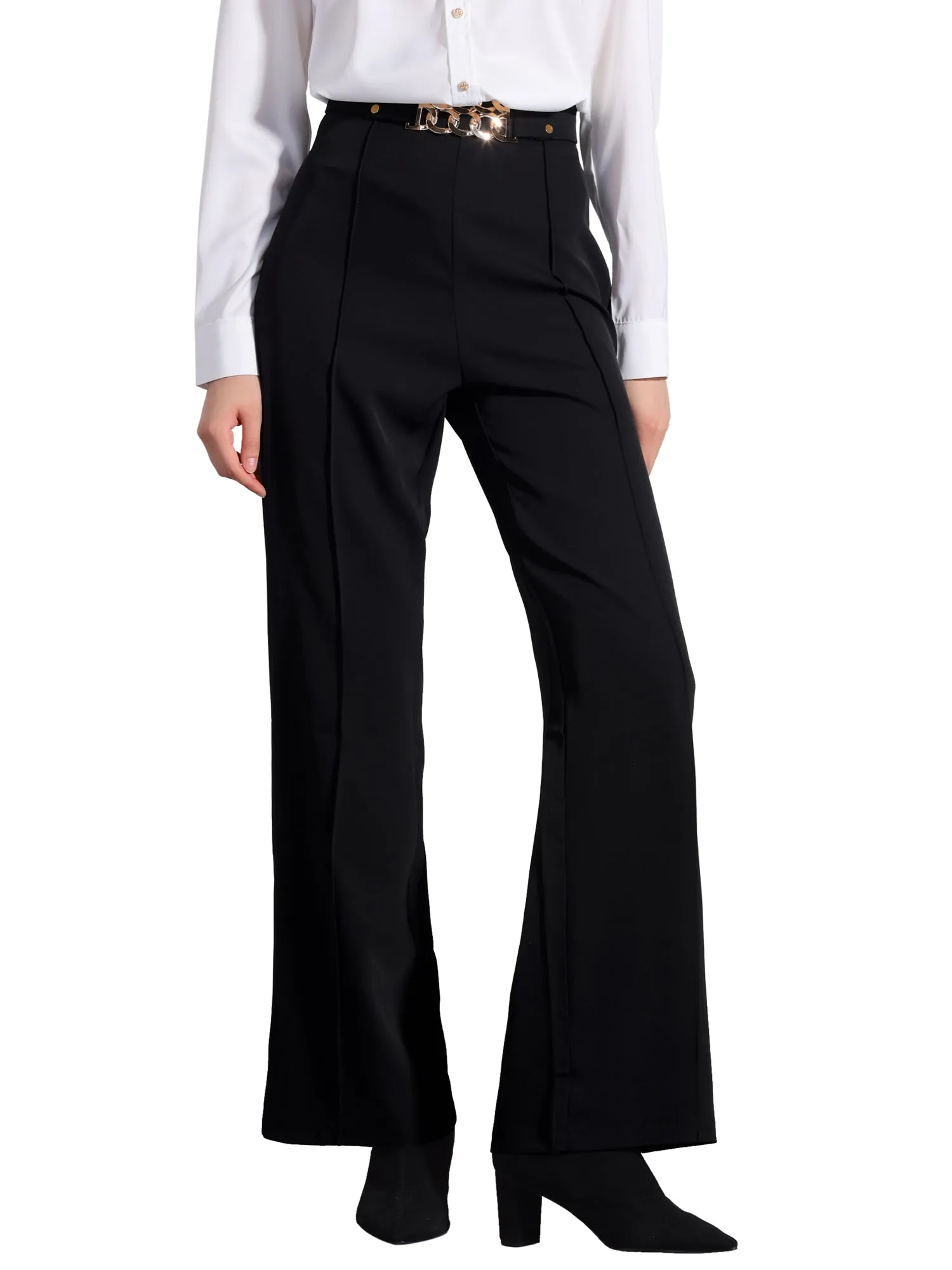 Straight Leg High Waisted Office Business Slacks Pants sold by Allegra K product image thumbnail 5