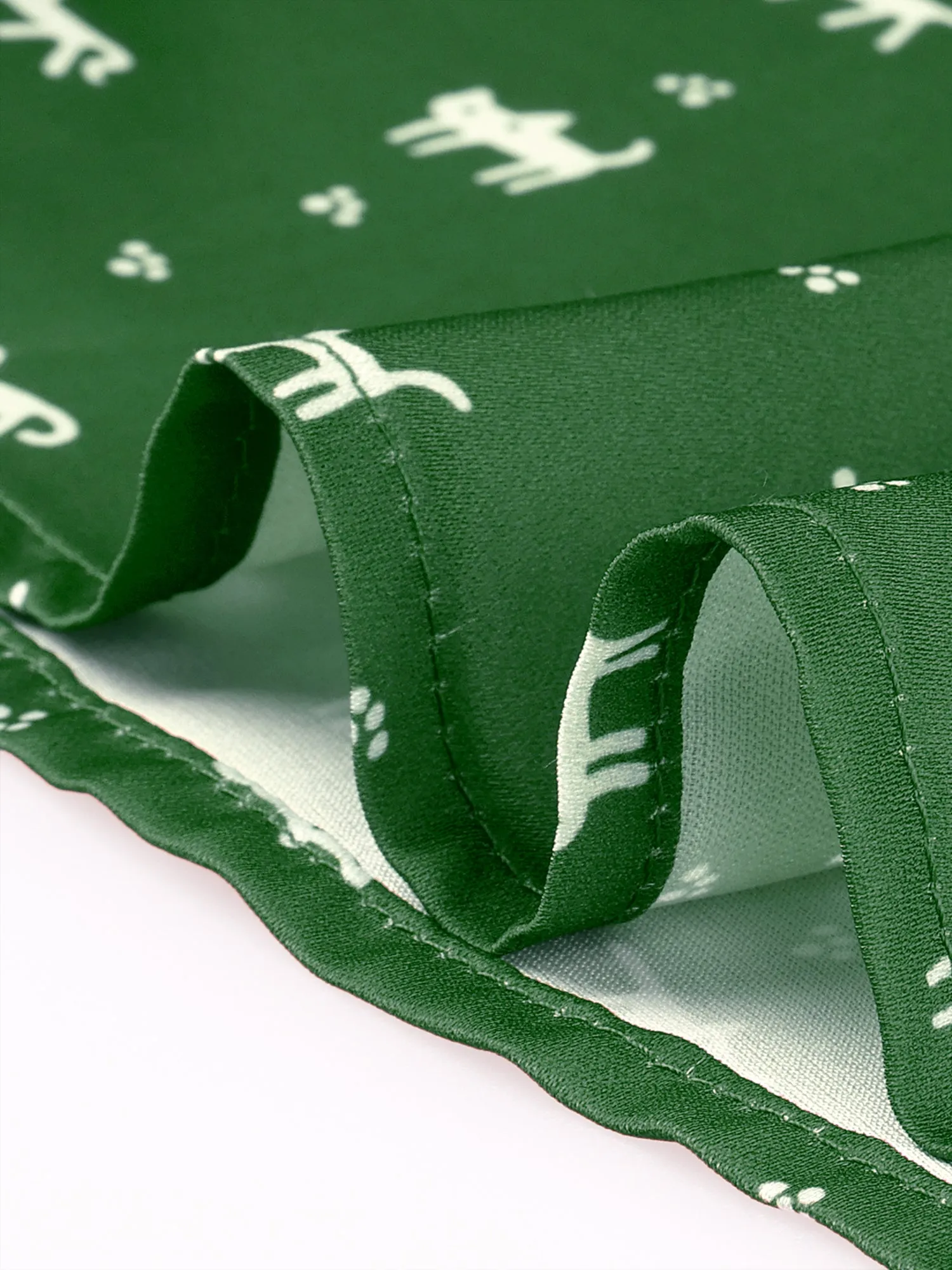 Sleeveless Printed Half Placket Above Knee Belted Dress sold by Allegra K product image thumbnail 4