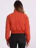 Baggy Padded Cropped Winter Bomber Jacket sold by Allegra K