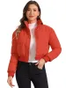 Baggy Padded Cropped Winter Bomber Jacket sold by Allegra K