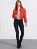 Baggy Padded Cropped Winter Bomber Jacket sold by Allegra K