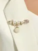 Elegant Decorative 12 Pieces Faux Pearl Alloy Pins & Brooches Buckle Bags & Wedding Sets sold by Allegra K