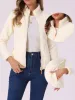 Full Zip Fleece Thermal Long Sleeve Mock Neck Jacket sold by Allegra K
