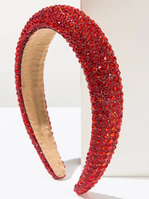 Faux Diamonds Shiny Sponge Headband Hair Accessories sold by Allegra K