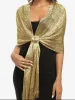 See Through Solid Color Tassel Long Scarf sold by Allegra K