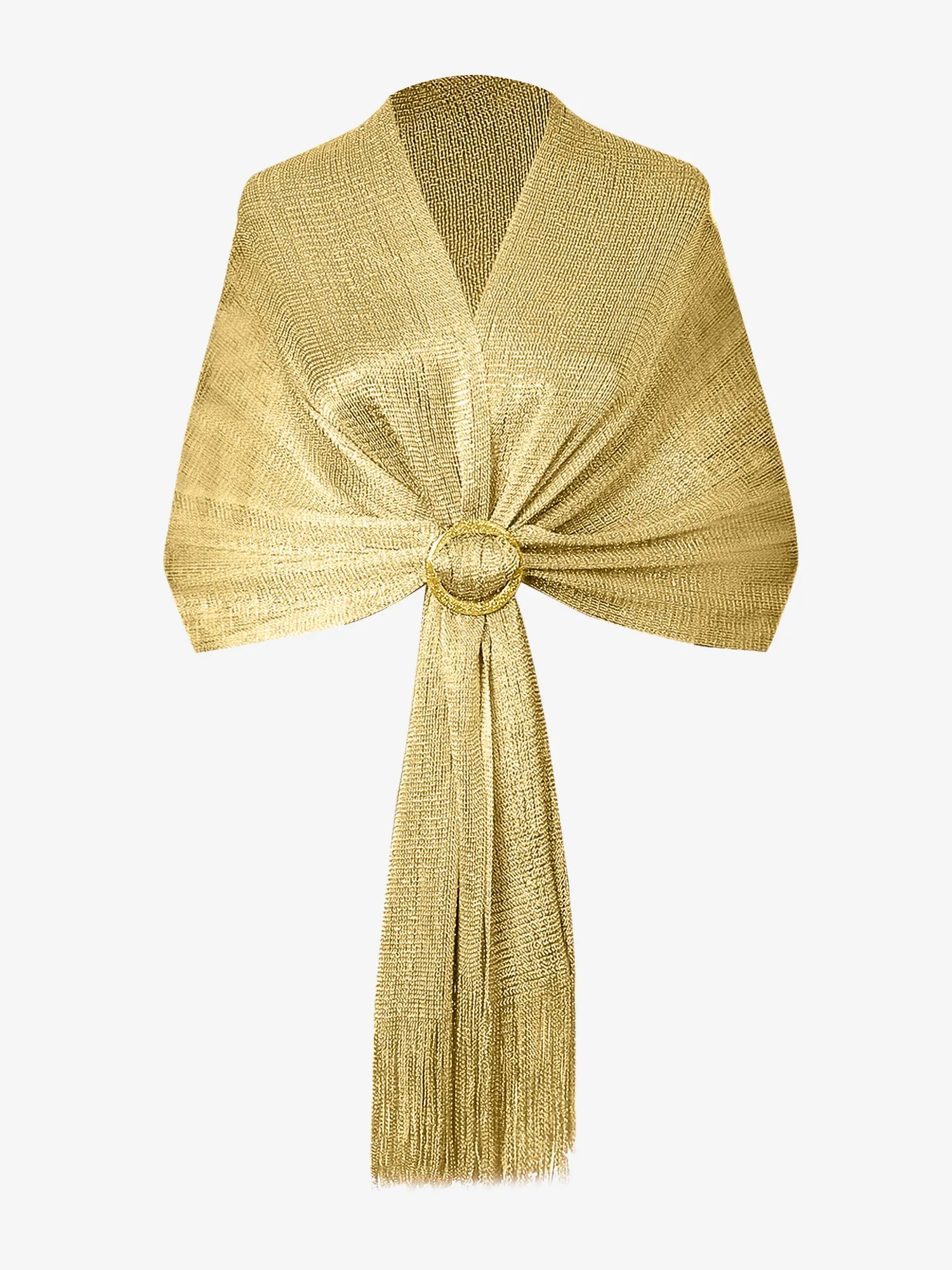 See Through Solid Color Tassel Long Scarf sold by Allegra K product image thumbnail 2