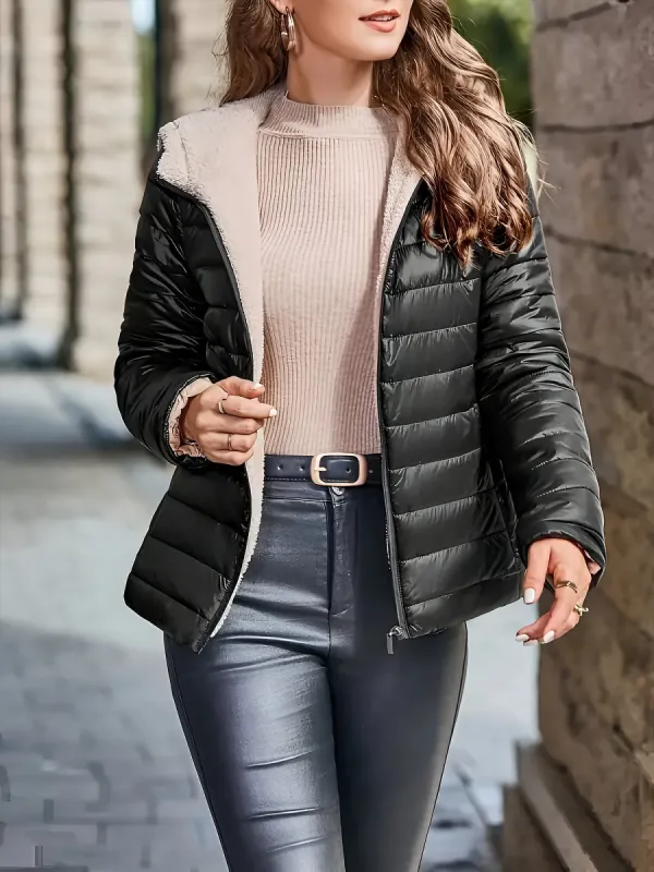 Hooded Long Sleeves Thermal Warm Padded Coats sold by Allegra K