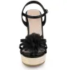Women's Flower Platform Espadrilles Wedge Heel Sandals sold by Allegra K