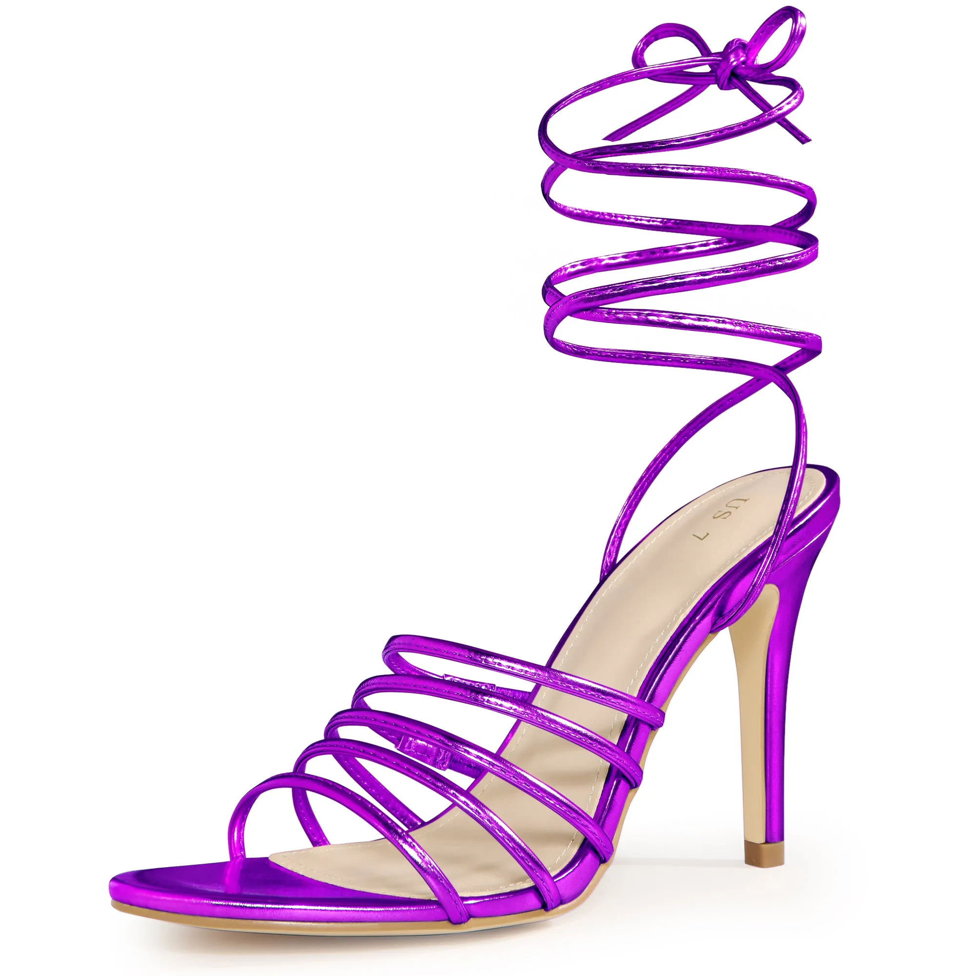 Women's Lace-Up Strappy Slingback Stiletto High Heel Sandals sold by Allegra K